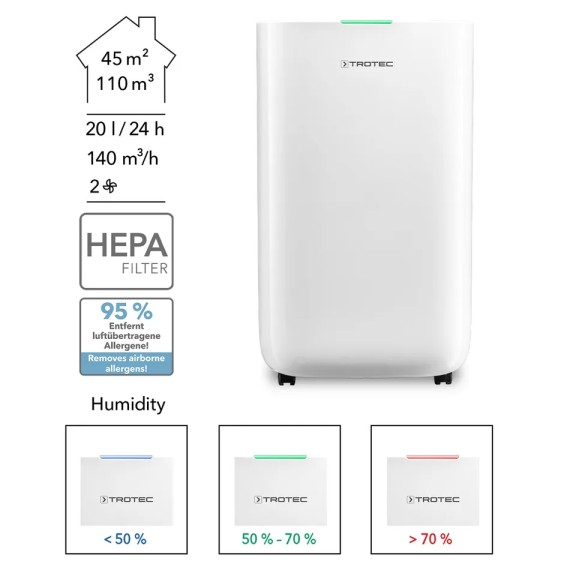 Osuszacz powietrza Trotec TTK 70 HEPA