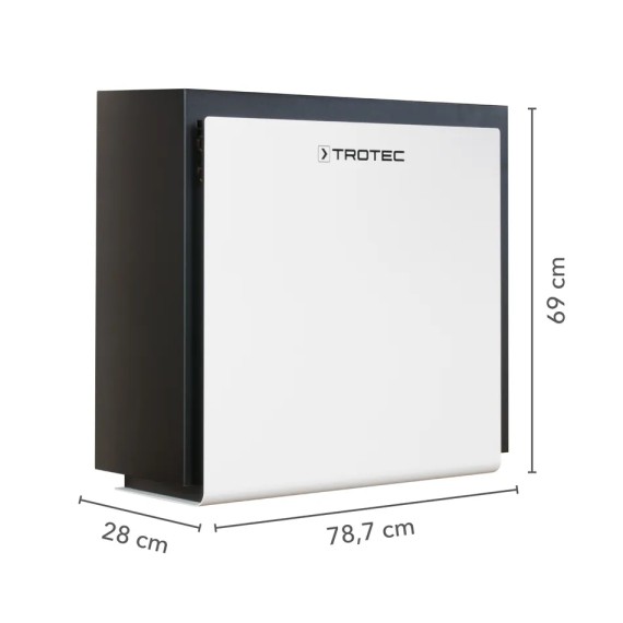 Osuszacz ścienny DH30VPR+ z przednią osłoną ze szczotkowanej stali nierdzewnej