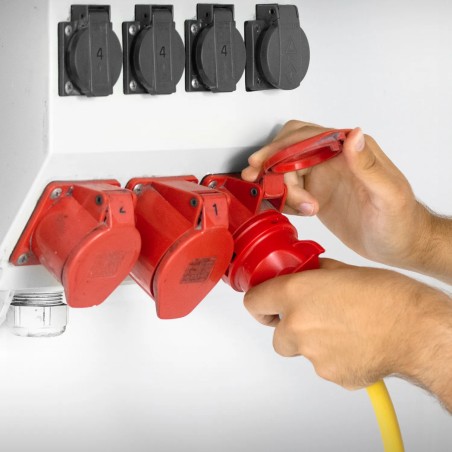 Przedłużacz profesjonalny 20 m / 400 V / 2,5 mm² - Wyprodukowano w Niemczech