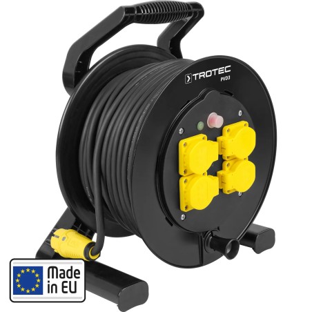 Bęben kablowy PVD3 / przewód 40 m czarny