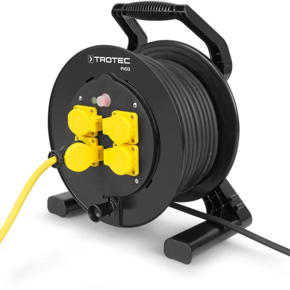Bęben kablowy PVD3 / przewód 40 m czarny